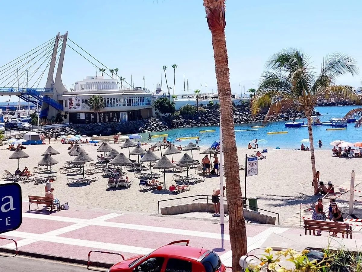 First Line Los Geranios Ocean View Apartment Air Conditioned 50 M From La Pinta Beach Costa Adeje  Spagna