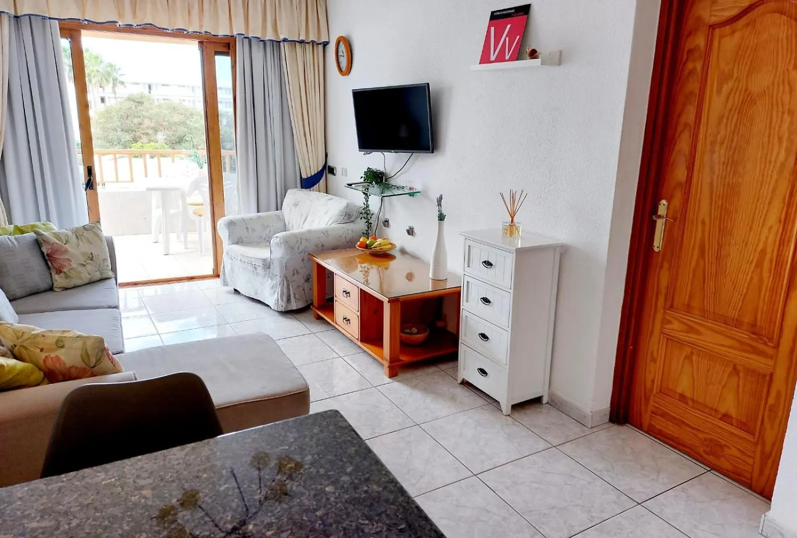 First Line Los Geranios Ocean View Apartment Air Conditioned 50 M From La Pinta Beach Costa Adeje